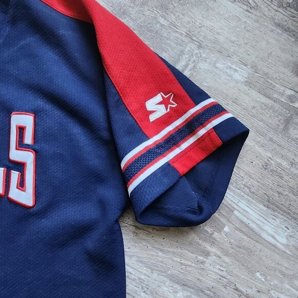 Vintage MLB Starter St Louis Cardinals Starter Navy Blue Baseball Jersey Size L - Picture 8 of 13
